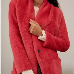 Sanctuary x Anthropologie “Elana” Plush Shawl Jacket • Size Small • NWOT